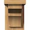 Ekena Millwork Monterey Smooth Corbel w/Backplate, Western Red Cedar, 5 1/2"W x 8"D x 8"H COR06X08X08MON01SWR - alternate 2
